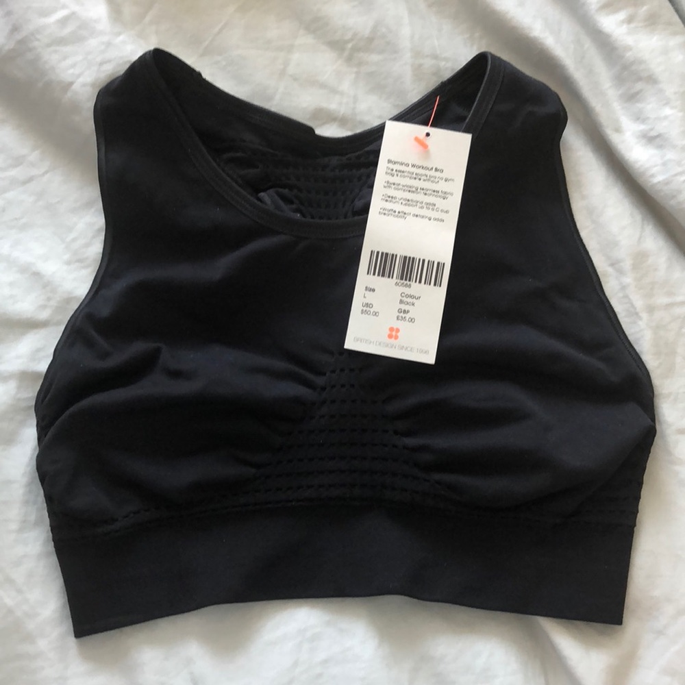 NWT Sweaty Betty Stamina Workout Bra Large